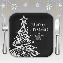 Search for black and white christmas tree plates Cute