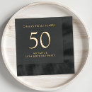 Search for 50th birthday napkins Modern