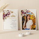 Search for burgundy sweet 16 invitations Autumn