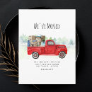 Search for vintage red truck postcards Moving