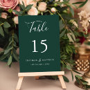 Search for emerald table cards Greenery