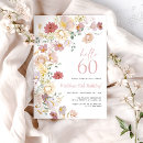 Search for pink 60th birthday invitations Women