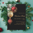 Search for baubles christmas invitations Black