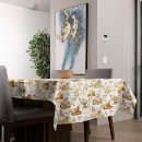 Search for gold white christmas tablecloths Poinsettia