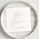 Search for 50th birthday napkins Modern