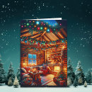 Search for warm cozy christmas cards Vintage