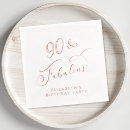 Search for 90th birthday napkins Ninety
