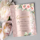Search for confetti quinceanera invitations Princess