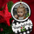 Search for grandma and grandpa ornaments Buffalo plaid