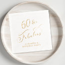 Search for silver and gold napkins 60th birthday party