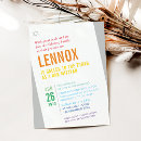 Recherche de lumineux et coloré invitations Pour enfants