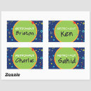 Search for space ship rectangle stickers Rocket