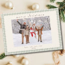 Search for green plaid christmas cards Rustic