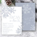 Search for snow in love bridal shower invitations Elegant