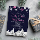 Search for pink winter wonderland baby shower invitations Baby its cold outside