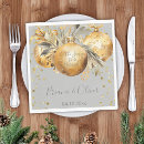 Search for christmas wedding napkins Gold