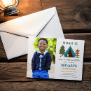 Recherche de boy photo 1st birthday invitations Camping
