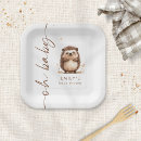 Recherche de hérisson mignon assiettes en papier Baby