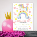 Recherche de licorne magique invitations Fête d'anniversaire