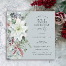 Search for winter 50th birthday invitations December birthday party