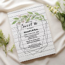 Search for geometric sweet 16 invitations Modern