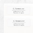 Search for lined return address labels Black and white