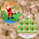 Search for santa golf ornaments Funny