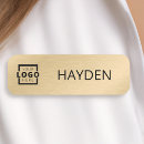 Search for gold name tags Magnetic