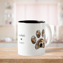 Recherche de pet photo tasses Empreinte de patte