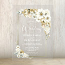 Search for gold acrylic wedding invitations White