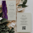 Search for purple and ivory wedding invitations Elegant