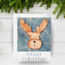 Search for reindeer head christmas cards Funny