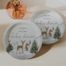 Search for winter woodland plates Baby shower tableware