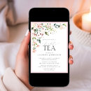 Search for tea with the bride to be invitations Watercolor floral