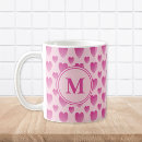 Search for pink hearts pattern mugs Girly