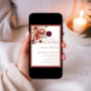 Search for fall in love bridal shower invitations Terracotta