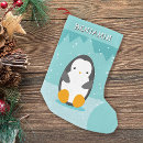 Recherche de pingouin de noël chaussette de noël Bleu