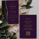 Search for black and purple wedding invitations Script