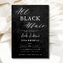 Search for all black birthday invitations Elegant