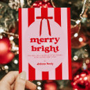 Search for pink christmas cards Red bow