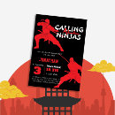 Search for ninja kids birthday invitations Calling all ninjas