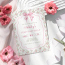 Search for bow birthday invitations Chic
