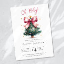 Search for christmas tree baby shower invitations Calligraphy
