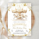 Search for carousel 1st birthday invitations Horses
