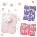 Recherche de licorne girly papier cadeau Mignon