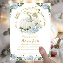 Search for pumpkin baby boy shower invitations Dusty blue