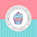 Search for cupcake thank you stickers Pastry chef