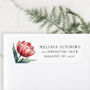 Search for tulips return address labels Elegant