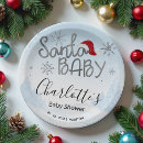 Search for santa baby plates Silver foil script calligraphy