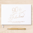 Search for 90th birthday guest books Elegant